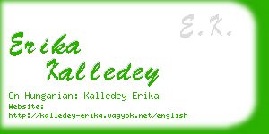 erika kalledey business card